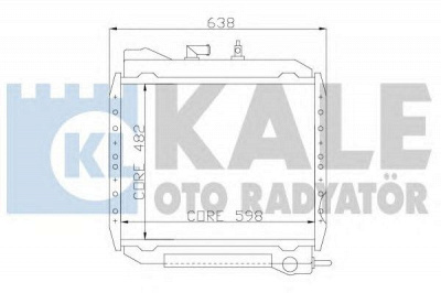 KALE OTO RADYATOR 114200 -  Радиатор, охлаждение двигателя